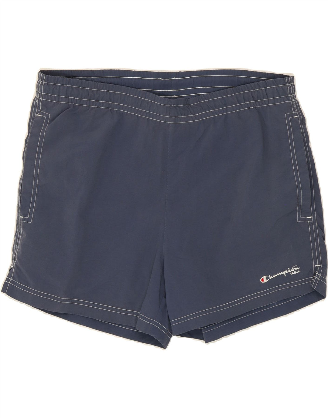 CHAMPION Mens Swimming Shorts Small  Navy Blue Polyamide Vintage Champion and Second-Hand Champion from Messina Hembry 