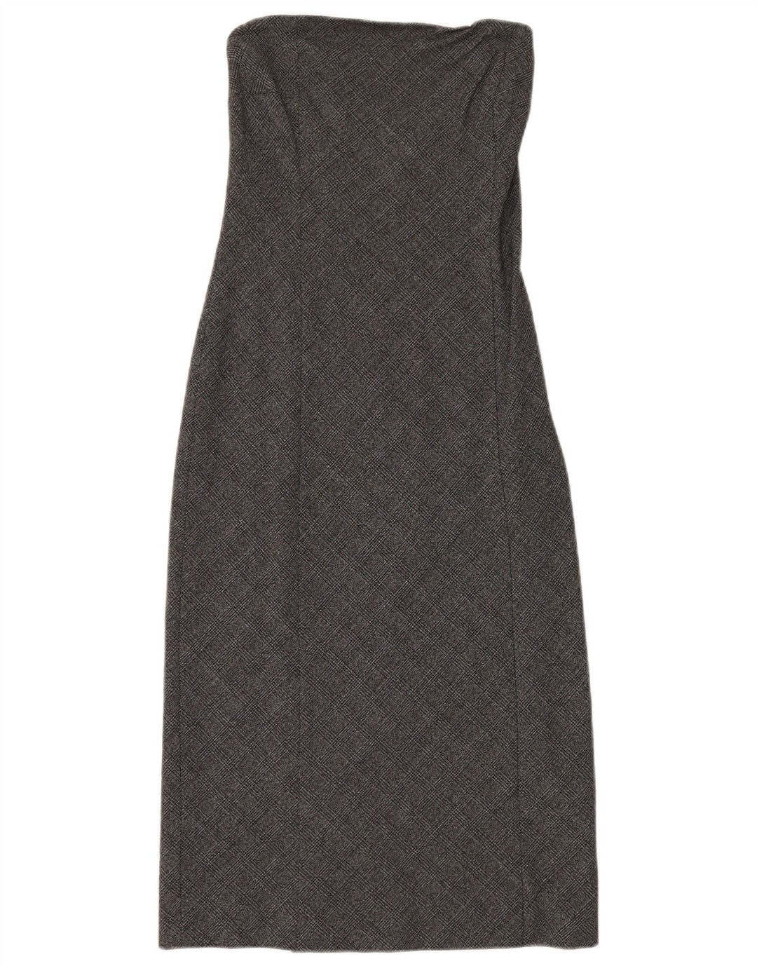 Patrizia Pepe Rochie Femei fără bretele IT 42 Medium Gri Houndstooth Viscose