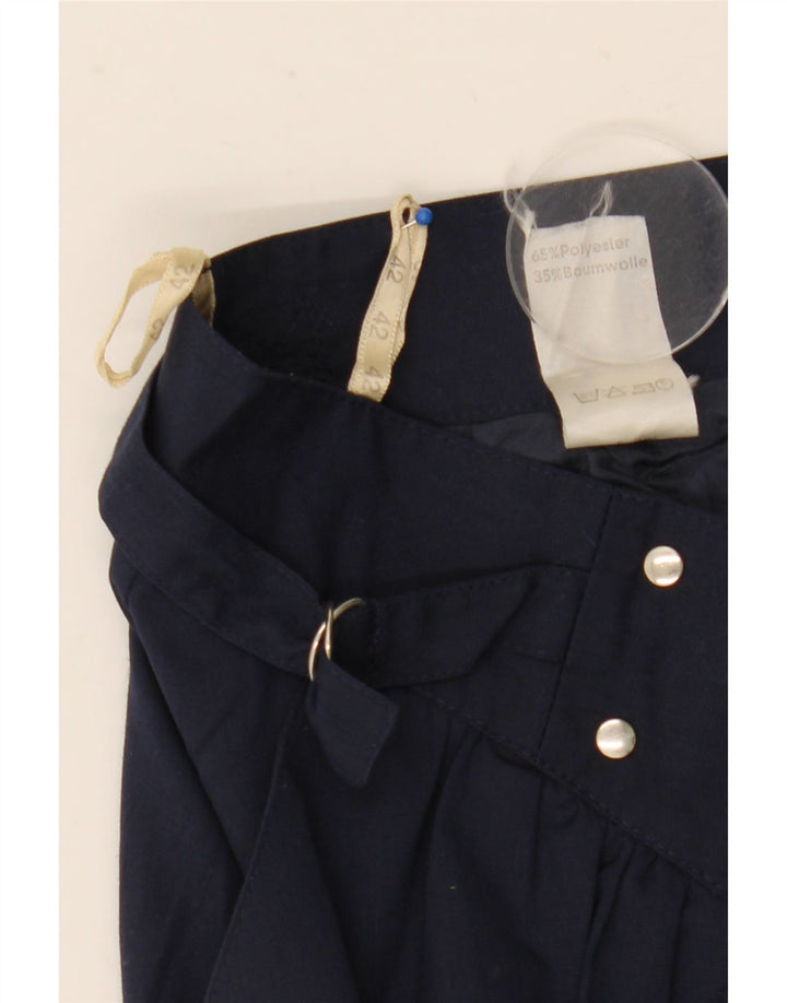 Fustă A-Line Vintage pentru femei IT 42 Medium W29 Poliester bleumarin