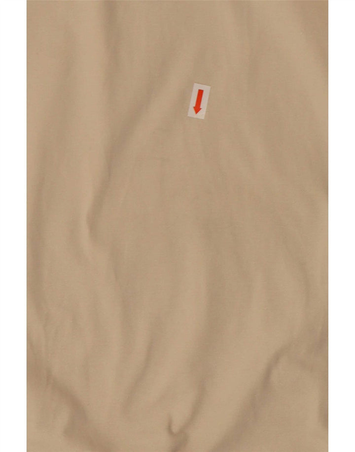 Adidas Mens Top Maneca Lunga UK 38/40 Medium Bej Bumbac
