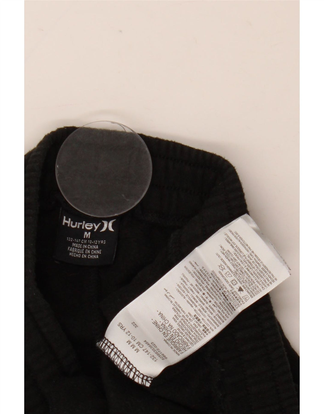Hurley Boys Cargo Trening Pantaloni Joggeri 10-11 Ani Mediu Negru