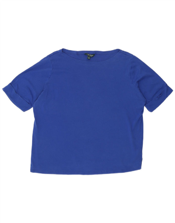 Tricou pentru femei RALPH LAUREN Top UK 22 3XL Bumbac albastru