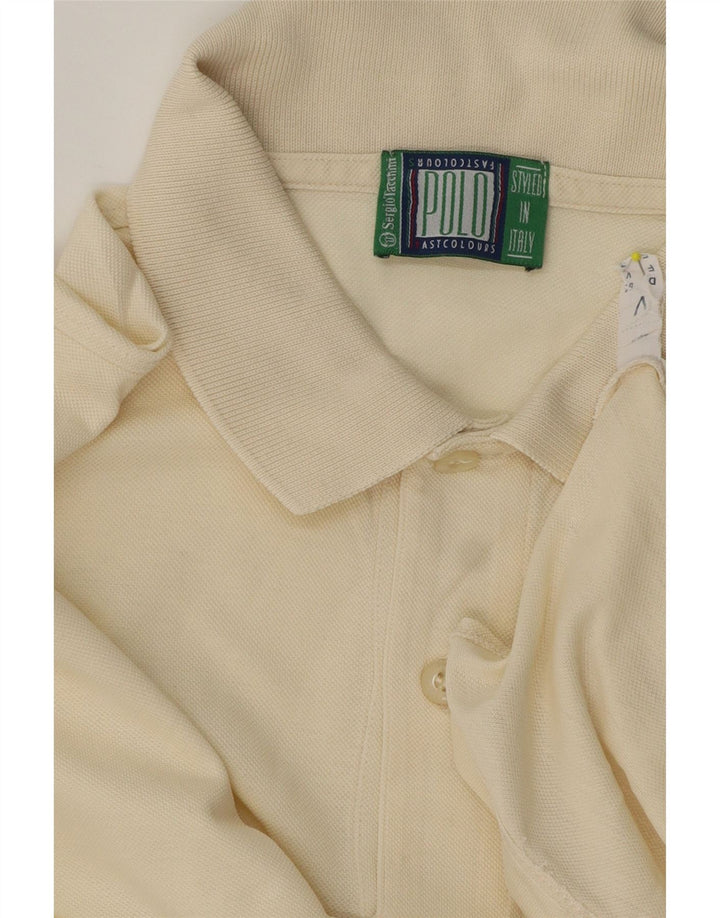 Tricou polo Sergio Tacchini pentru bărbați, mediu alb aproape