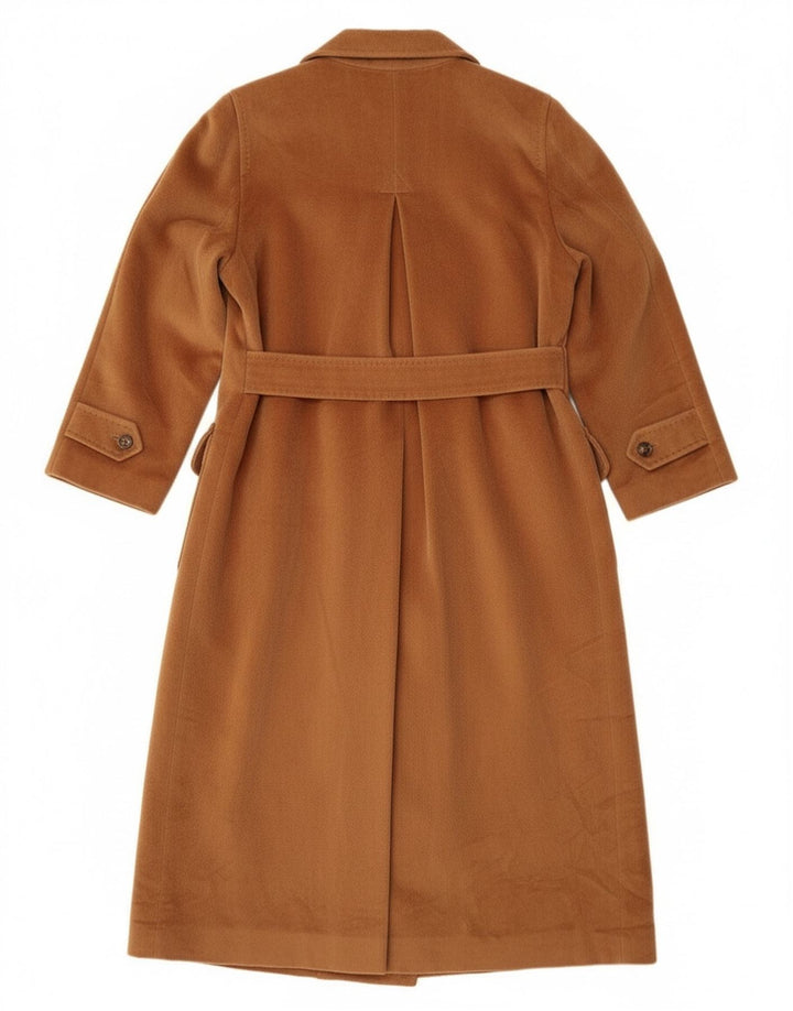 Palton dublu pentru femei Piacenza UK 14 Lână maro mare