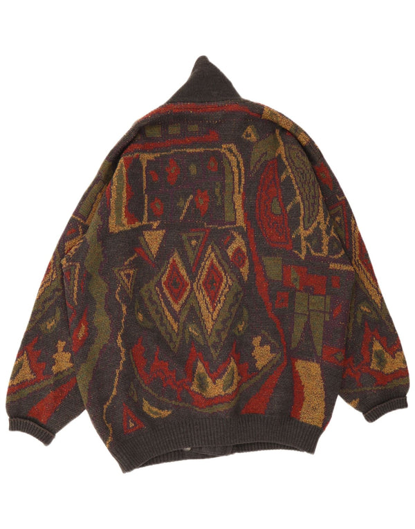 Pulover cardigan pentru bărbați Frank Alexs IT 56 2XL Multicolor Geometric