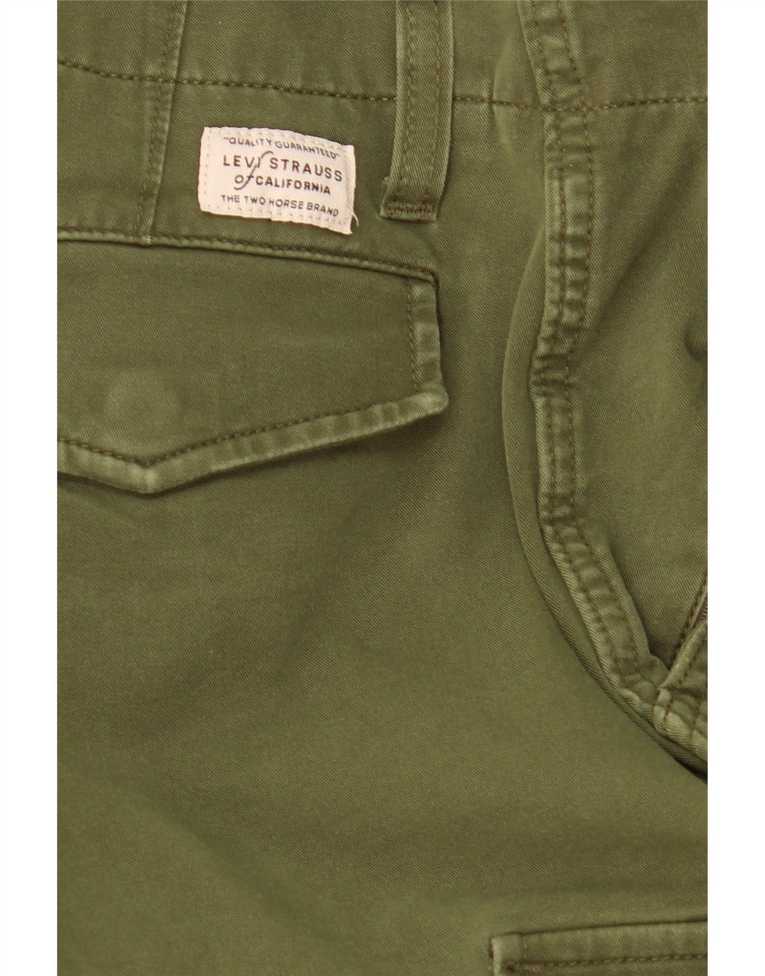 Pantaloni cargo subțiri Levi's pentru bărbați W31 L30 bumbac verde