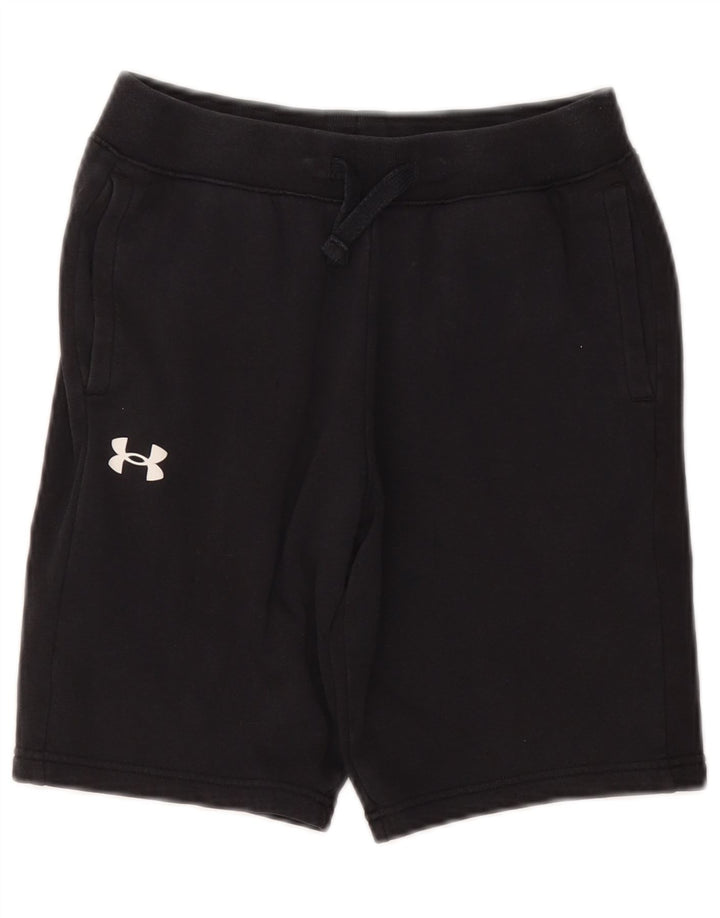 Pantaloni scurți sport pentru băieți UNDER ARMOUR 11-12 ani, mari, negru, bumbac