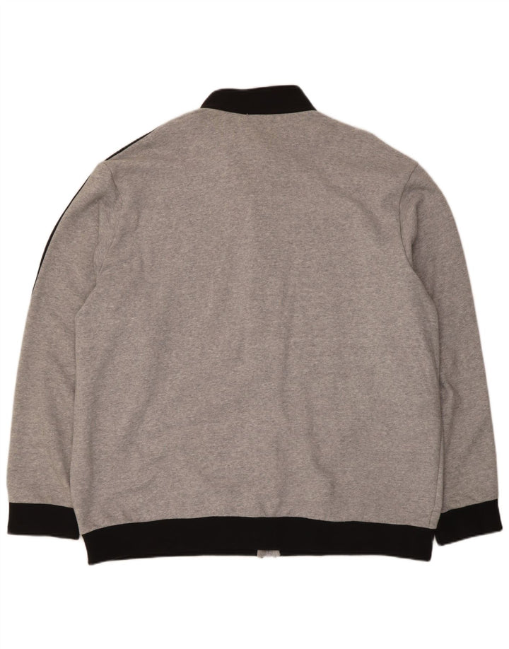 Jachetă de trening pentru bărbați Adidas, 2XL, bumbac color bloc, gri