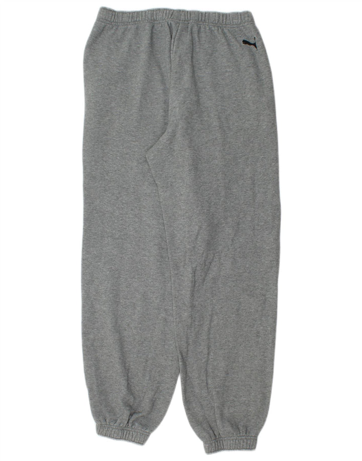 Pantaloni de trening cu grafică Puma pentru bărbați Joggeri din bumbac gri mediu