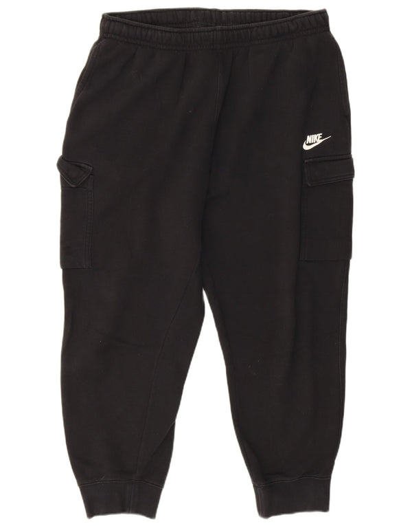 Pantaloni de trening Nike Crop Cargo pentru bărbați Pantaloni de jogging, mari, negru, bumbac