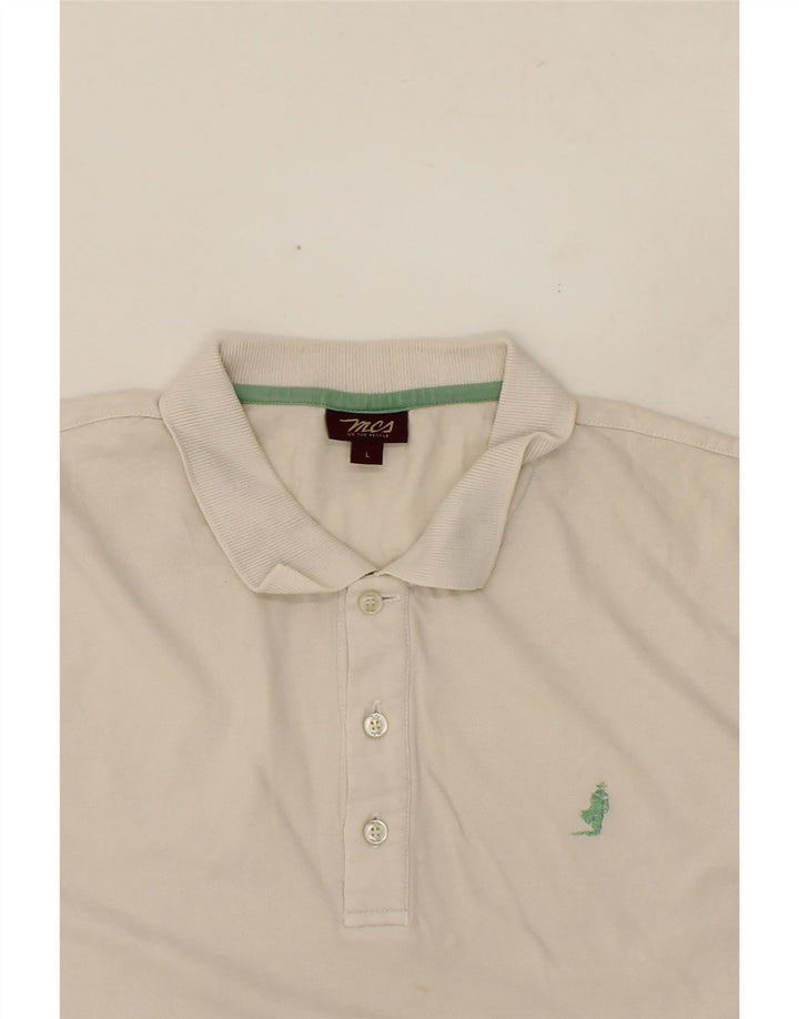 MARLBORO CLASSICS Mens Polo Shirt Large White Vintage Marlboro Classics and Second-Hand Marlboro Classics from Messina Hembry 