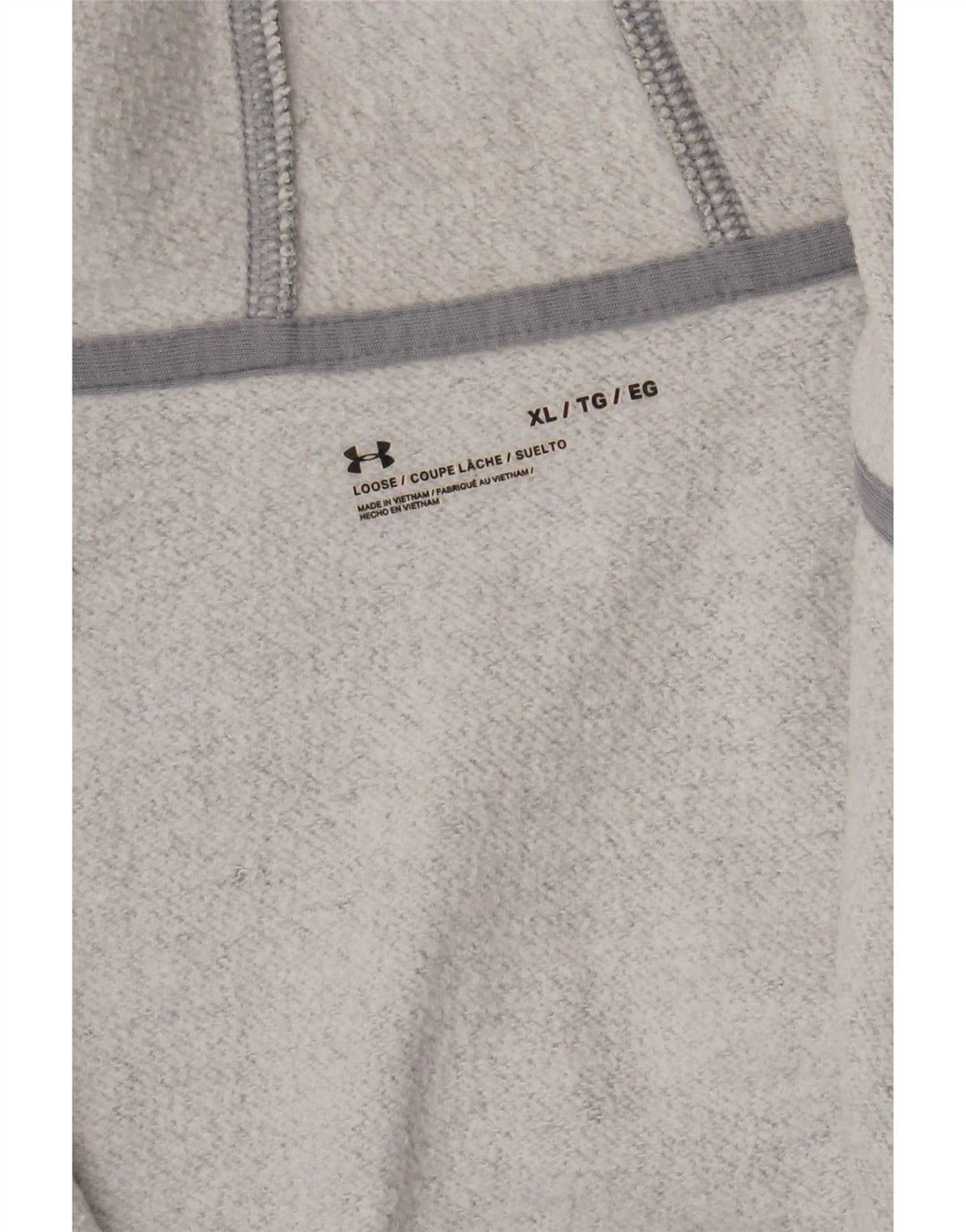 Pulover cu capota cu fermoar pentru bărbați Under Armour XL, gri pătat