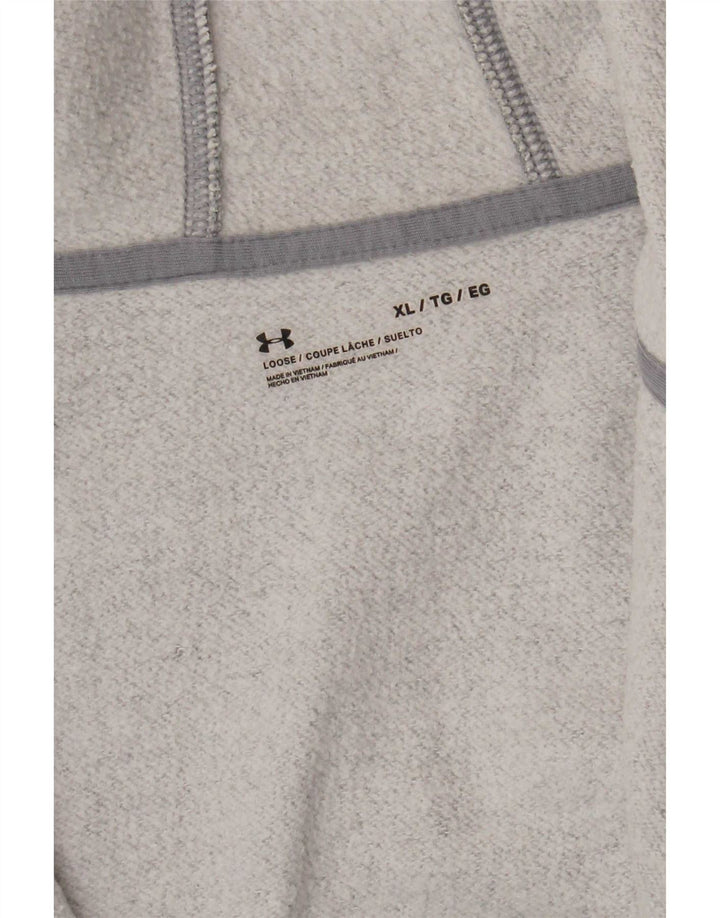 Pulover cu capota cu fermoar pentru bărbați Under Armour XL, gri pătat