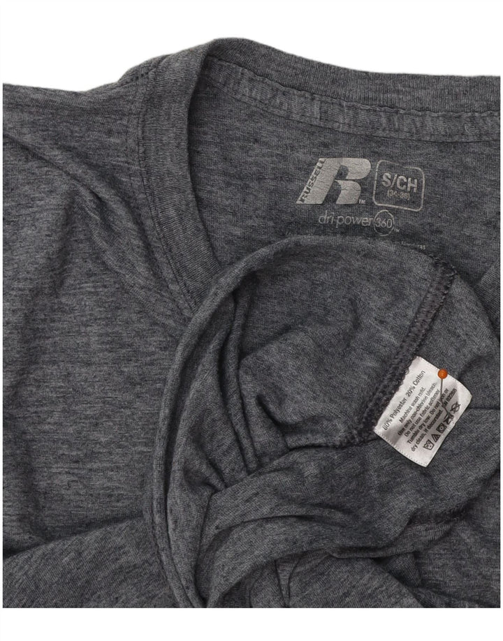 RUSSELL ATHLETIC Tricou pentru bărbați Top UK 34/36 Small Gri Poliester