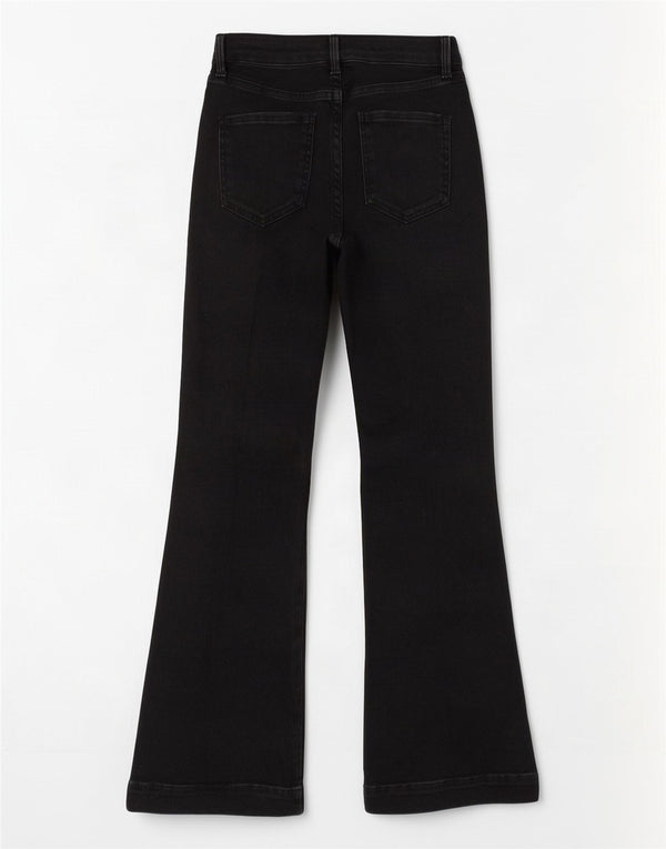 Blugi evazați pentru femei Marks & Spencer UK 8 Small W26 L31 Negri