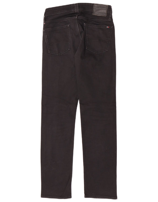 Blugi slim pentru bărbați Tommy Hilfiger W30 L32 bumbac negru