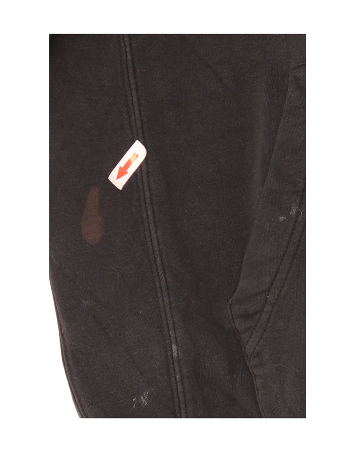 Pulover Nike pentru bărbați, cu fermoar, bumbac, negru