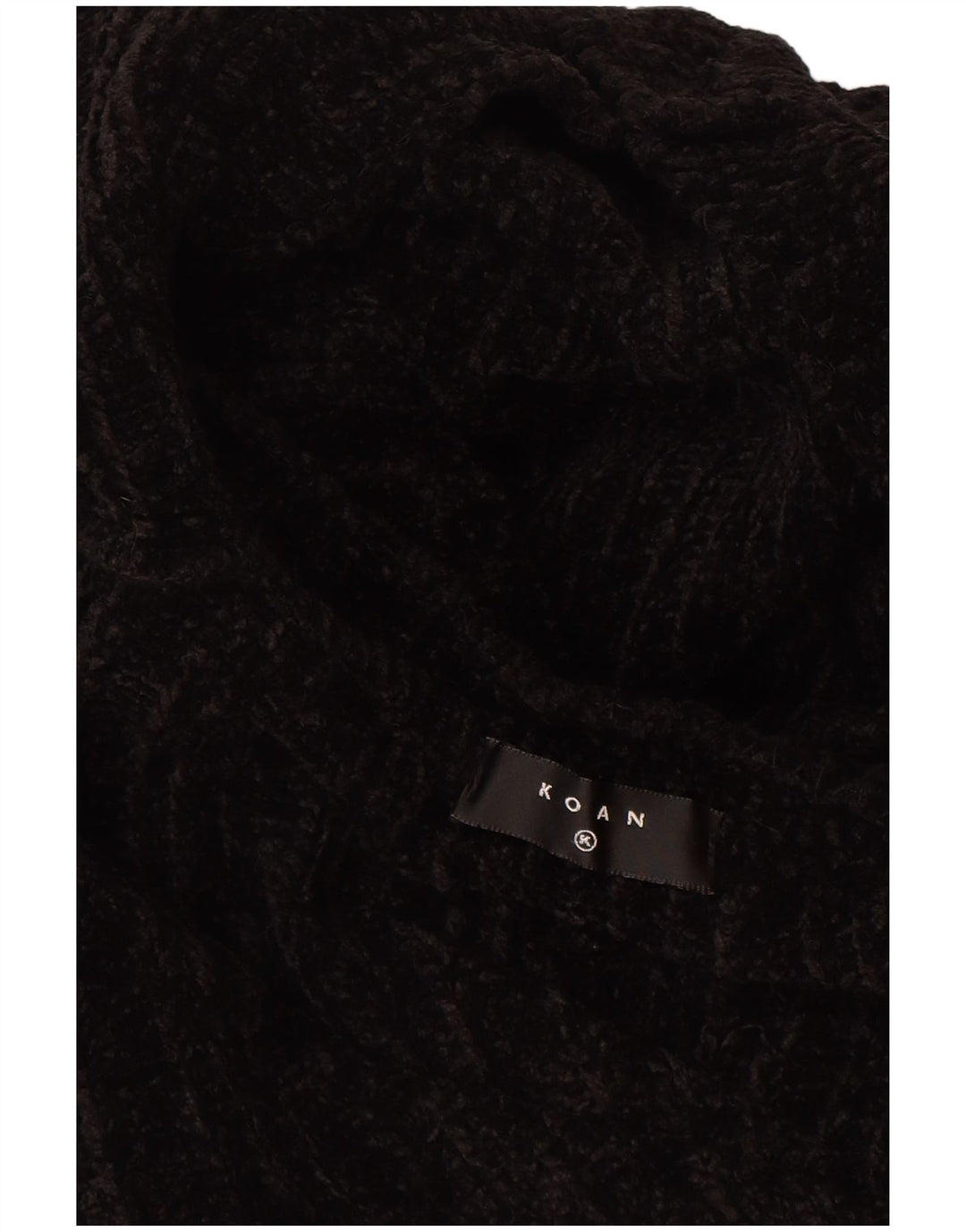 Pulover vintage pentru bărbați cu decolteu în V, XL, acrilic negru