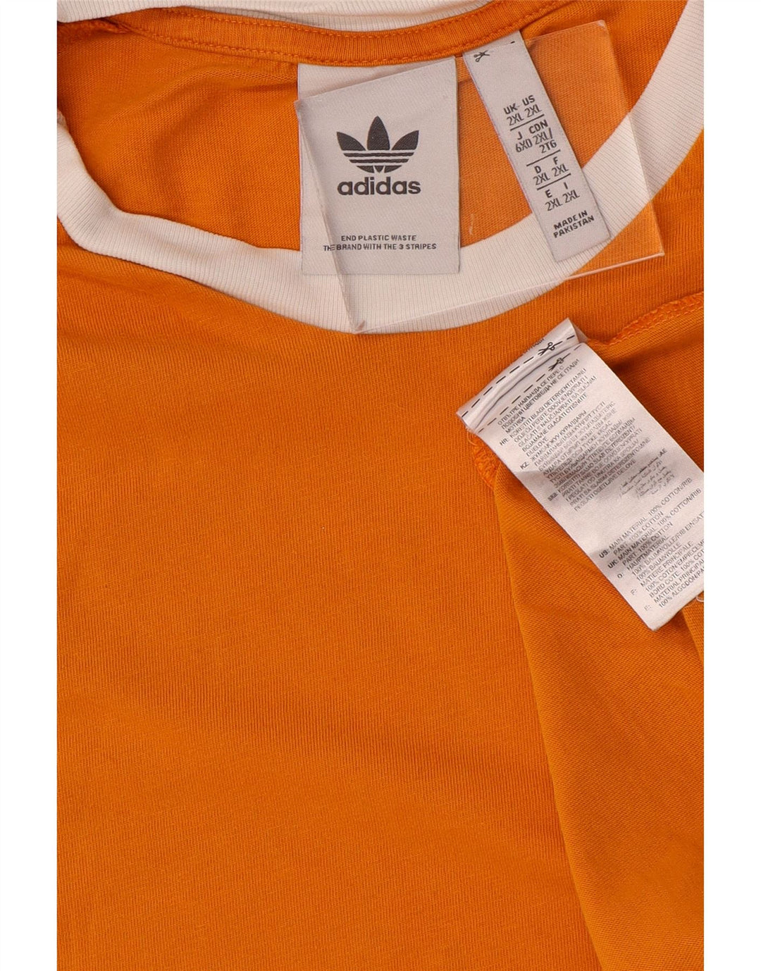 Tricou pentru bărbați Adidas Top 2XL bumbac portocaliu