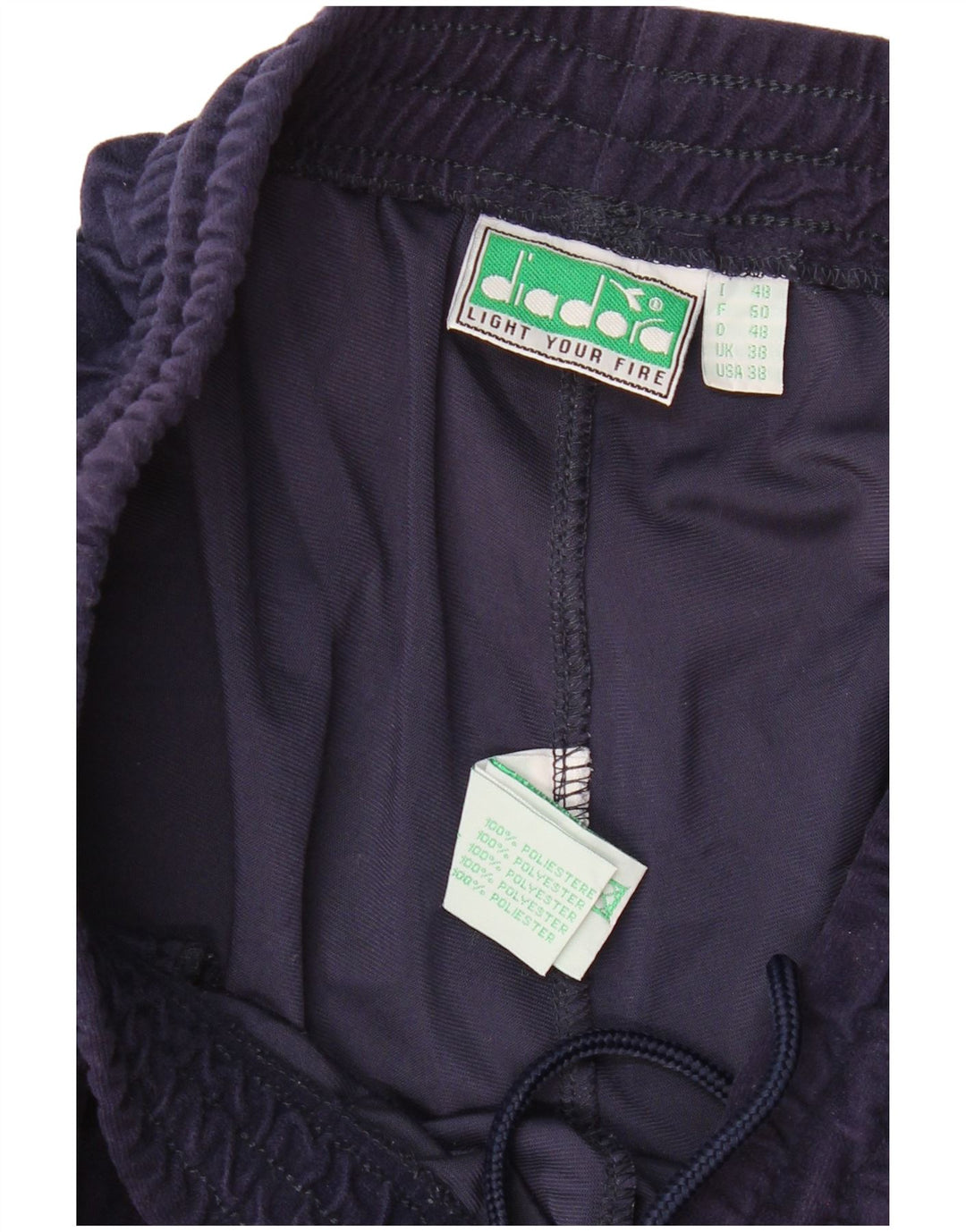DIADORA Pantaloni de trening pentru bărbați UK 38 Medium Bleumarin Poliester