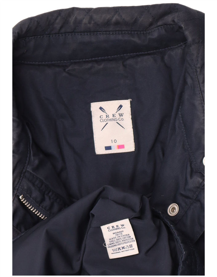 Crew Clothing Jachetă matlasată pentru femei, cu tăiere obișnuită, UK 10 Mic, bleumarin