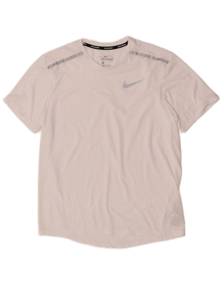 Tricou grafic Nike Dri Fit pentru bărbați Top Medium Alb Poliester