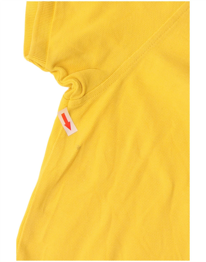 Tricou polo Lyle & Scott pentru bărbați, bumbac galben mediu