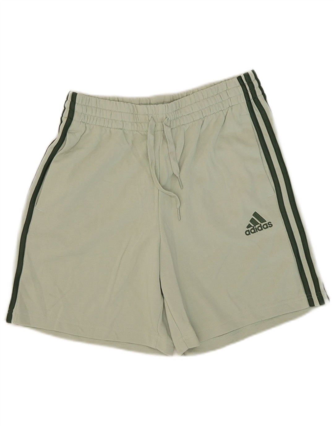 Pantaloni scurți sport pentru bărbați Adidas, bumbac verde mediu