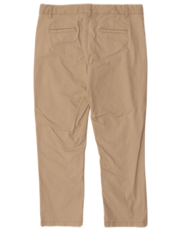 Pantaloni tăiați pentru femei Fat Face UK 12 Medium W32 L24 Bej Bumbac