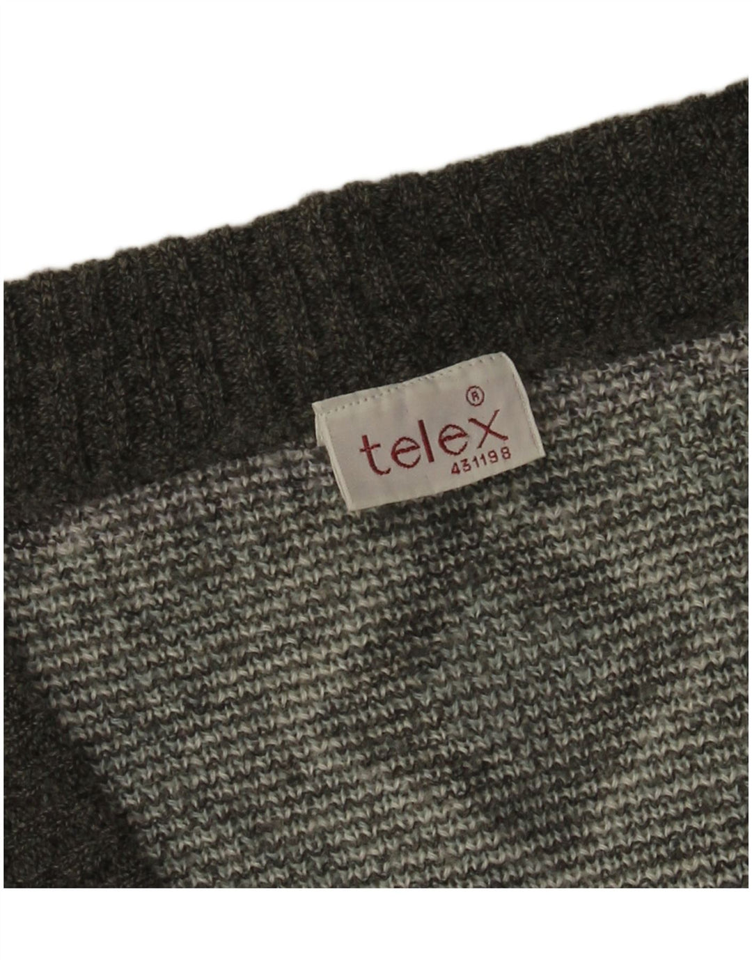 Cardigan vintage pentru bărbați, mare, gri Argyle/Diamond