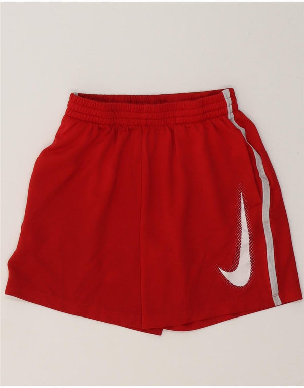 Pantaloni scurți sport Nike Dri Fit Graphic pentru băieți 10-11 ani Poliester roșu mediu