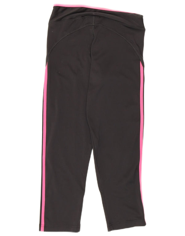 Pantaloni adidas Climalite Capri pentru femei UK 8, poliester negru mic