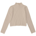 Crop Top pentru femei Zara cu mânecă lungă UK 12 Medium White