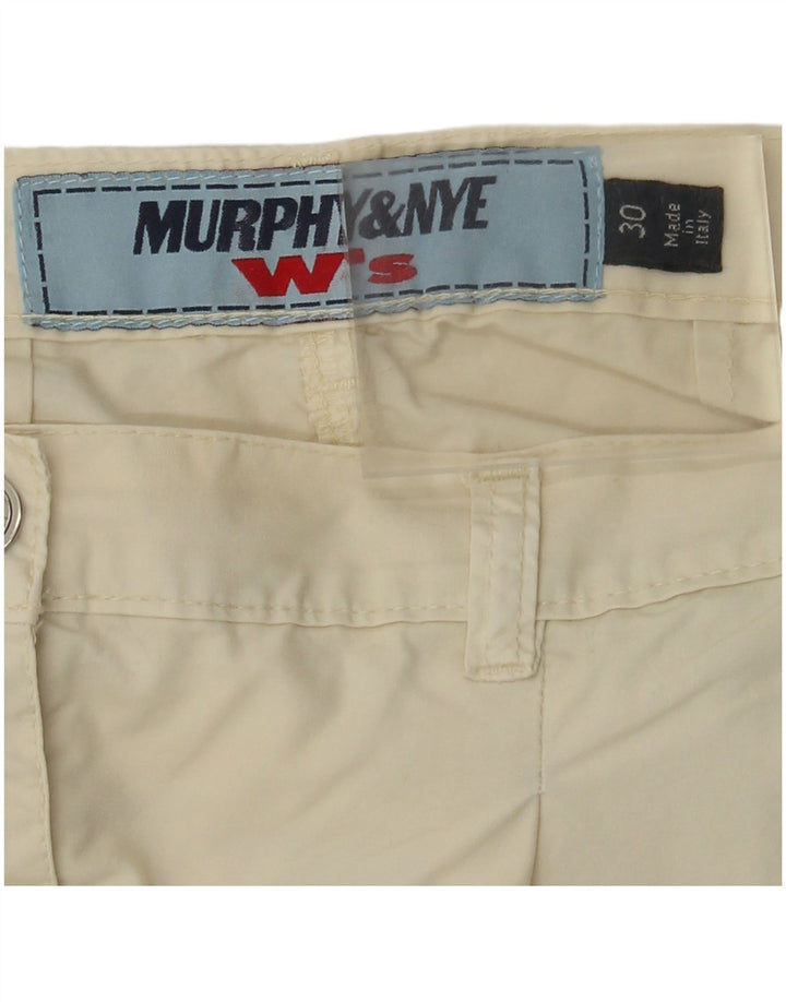 Murphy & Nye Pantaloni scurti chino pentru femei W30, bumbac mediu bej
