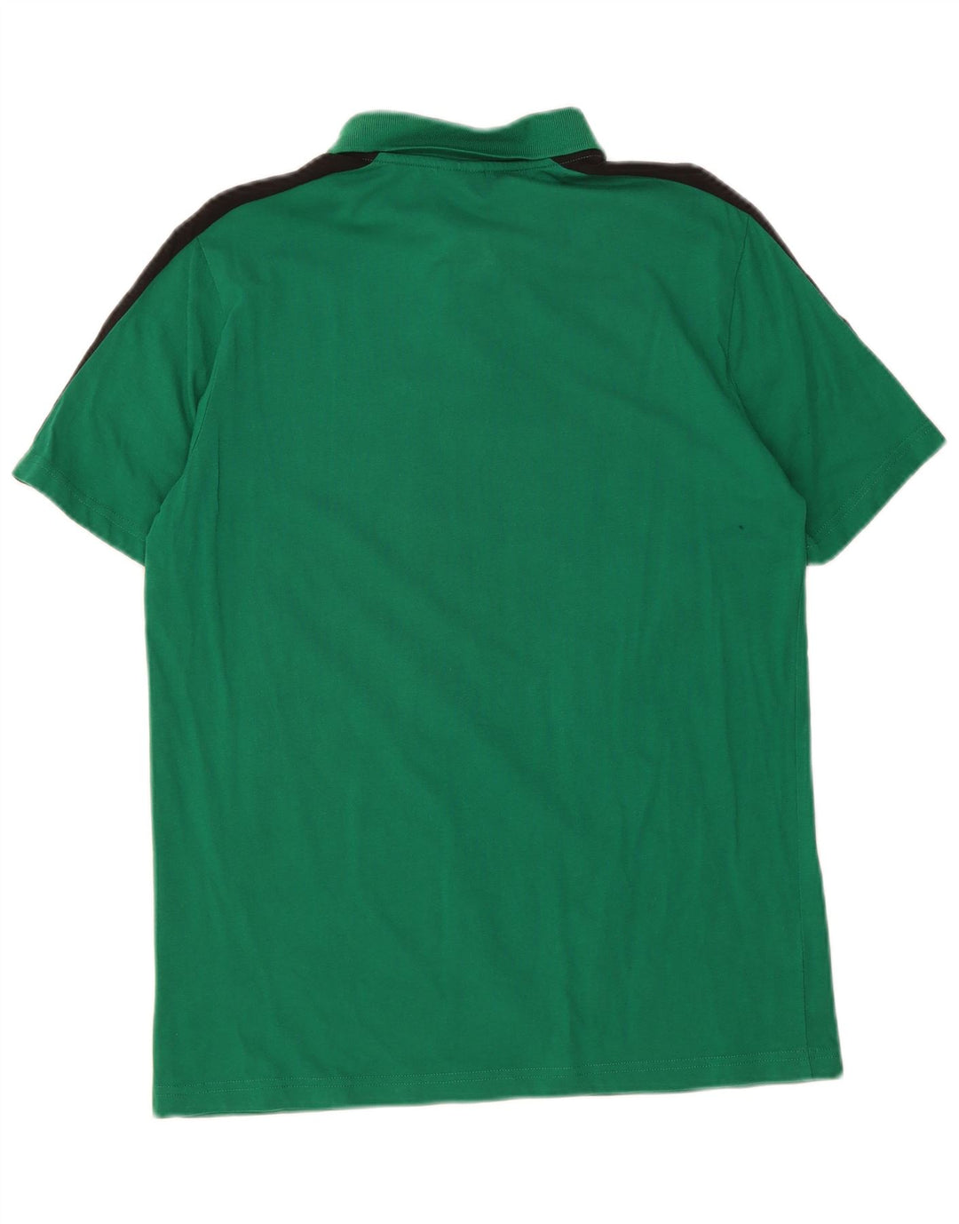 PUMA Mens Graphic Polo Shirt Medium Green Colourblock