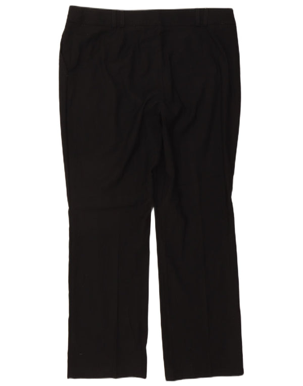 Pantaloni casual drepti pentru femei Marks & Spencer UK 16 Large W36 L30 Negru
