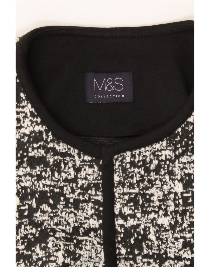 Pulover Bolero pentru femei Marks & Spencer UK 10 Mic Negru Geometric