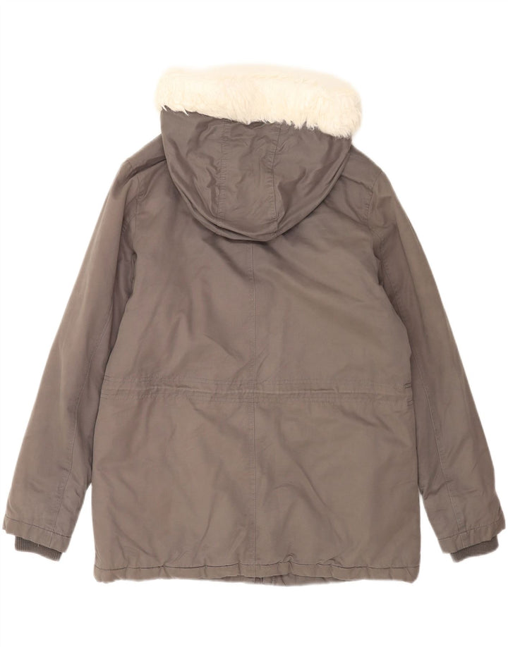 Jachetă parka cu glugă pentru femei Oasis UK 14 Medium Gri Poliester