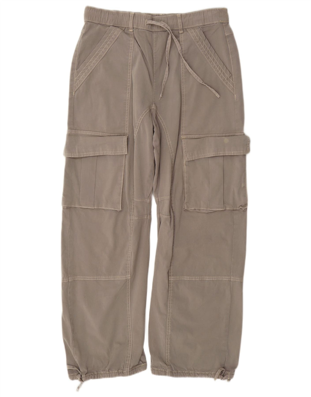 Pantaloni cargo drepti pentru femei Zara EU 38 Mici L28 L28 Gri