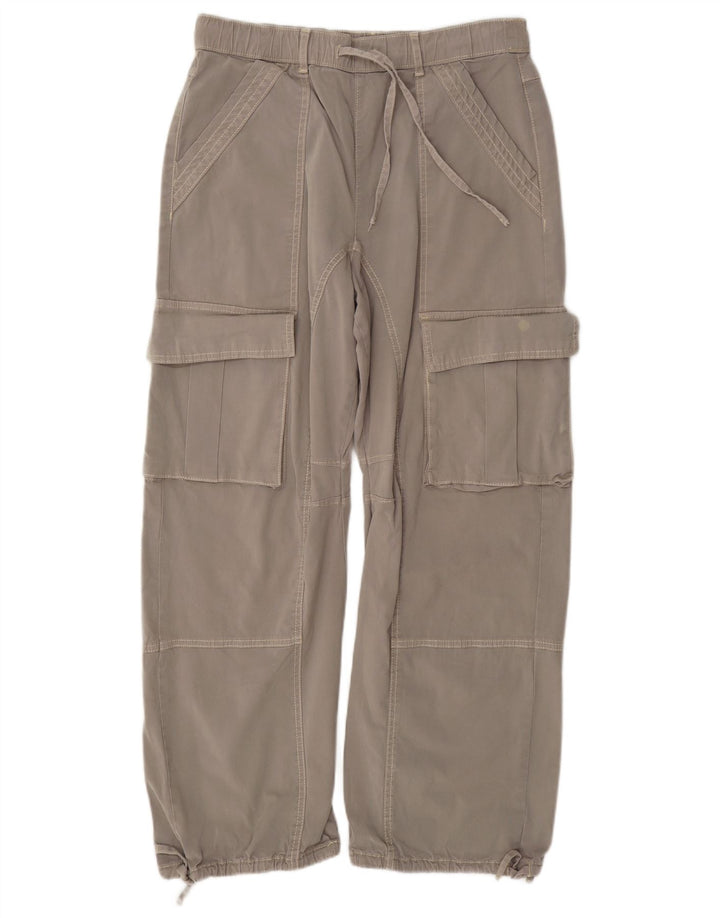 Pantaloni cargo drepti pentru femei Zara EU 38 Mici L28 L28 Gri