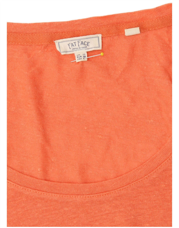 Tricou supradimensionat pentru femei Fat Face Top UK 10 Small Orange