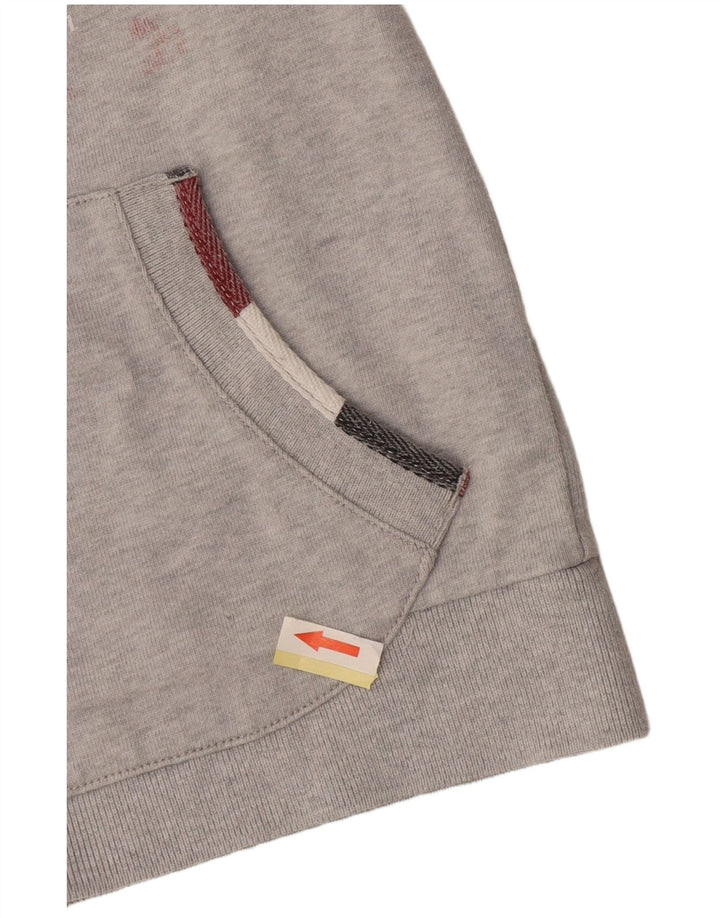 NAPAPIJRI Băieți Grafic Trening Top Jachetă 9-10 Ani Bumbac Gri