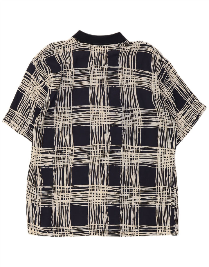 Cămașă pulover cu mânecă scurtă pentru bărbați Suspans, cu viscoză mare, albastru bleumarin