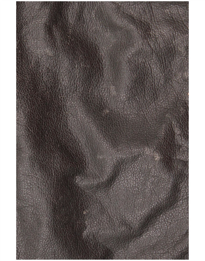 Jachetă de motociclist din piele crop pentru femei Yuppie EU 38 Piele neagră medie