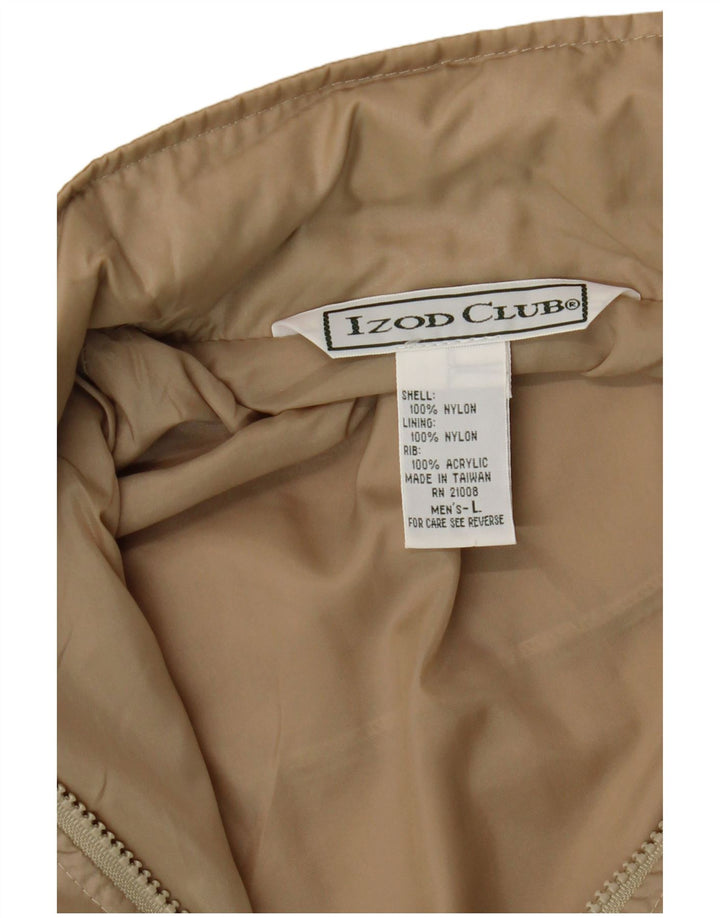 Bomber pentru bărbați Izod UK 40, mare, bej, nailon