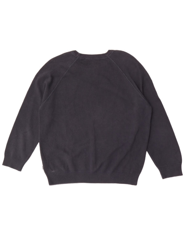 Superdry Mens Sweatshirt Jumper 2XL Navy Blue Cotton