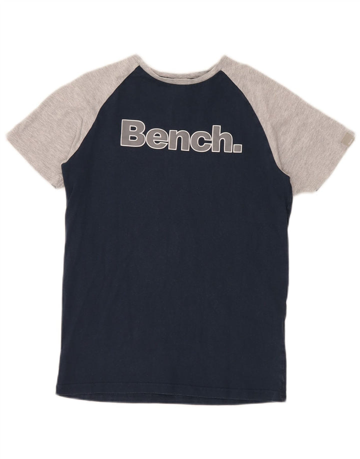 BENCH tricou grafic pentru baieti Top 11-12 ani bleumarin bumbac color bloc