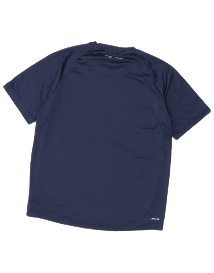 Tricou Adidas Climalite pentru bărbați Top Mediu Bleumarin Poliester