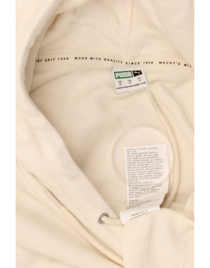Pulover supradimensionat pentru femei PUMA UK 14 Bumbac alb mediu