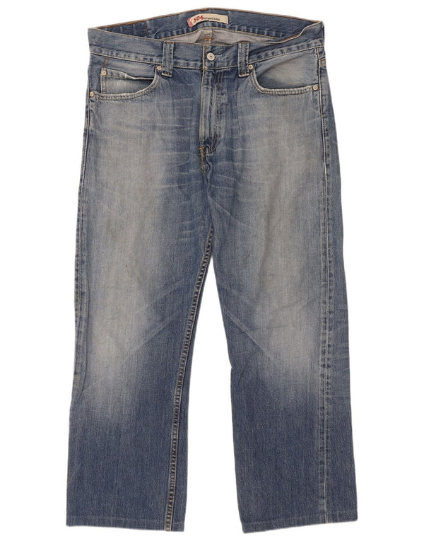 Blugi drepti pentru bărbați Levi's 506 Standard Fit W34 L28 Bumbac albastru
